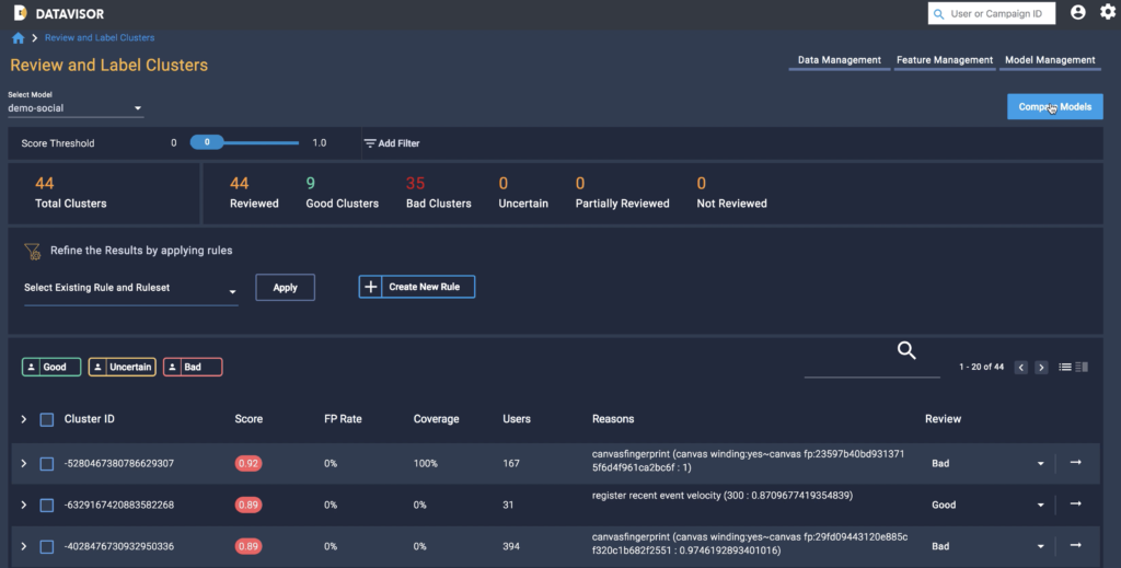 5. Review Cluster