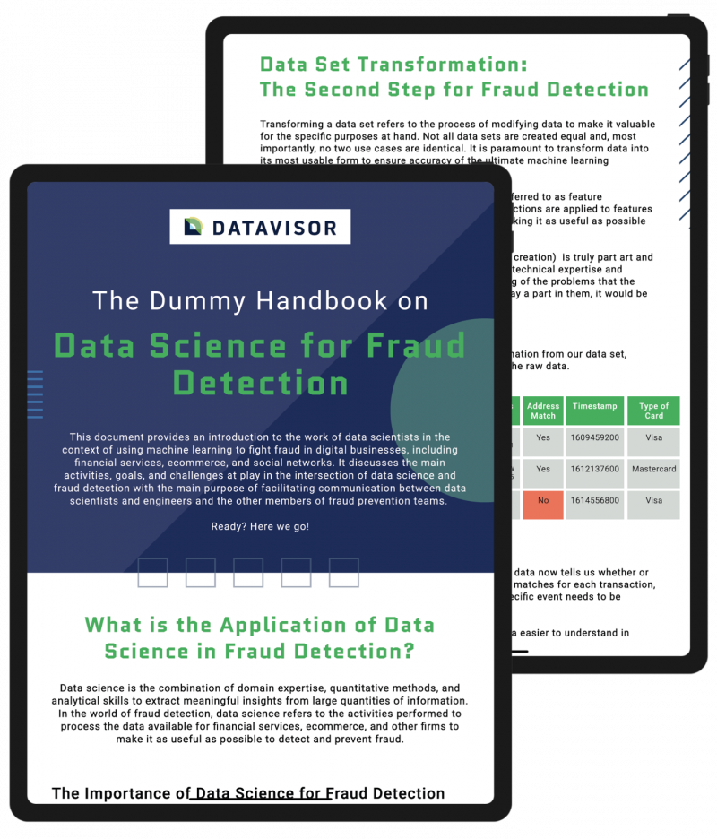 The Dummy Handbook on Data Science for Fraud Detection 2 