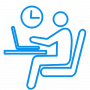 Person Desk – blue v0 Person Desk - blue v0